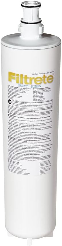Filtrete Maximum Under Sink Quick Change Water Filtration Replacement Filter 3US-MAX-F01, for use with System 3US-MAX-S01 (Pack of 2)