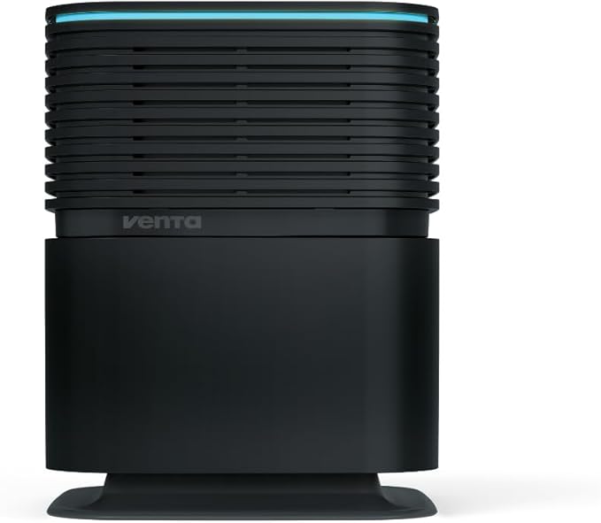 AP735 AeroStyle Compact Air Purifier in Black with Voice & App Control, Triple Filtration for Spaces up to 800ft²: Pre-Filter, H13 Filter with 99.97% Filtration Efficiency & Activated Carbon Filter