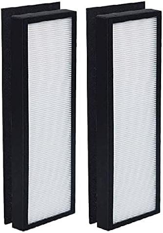 NKA 2-Pack T500 Air Purifier Filter Replacement - Compatible with TF60/TF60-MP, for Breathe Smart Tower Air Purifier，Includes 2 High-Efficiency Filters & 2 Carbon Pre-Filters