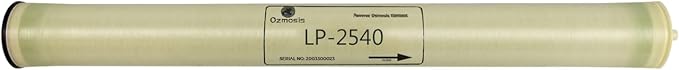 Ozmosis LP-2540 RO Reverse Osmosis Low Pressure Membrane 2.5" x 40", High Salt Rejection, Lower Energy, 150 PSI, 900 GPD Water Filtration, Premium Durability, Ideal for Commercial and Industrial Use