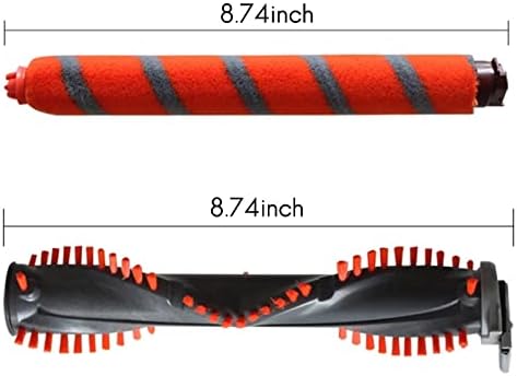 HEPA Filter &Foam Felt Filter Set + Roller Brush Replacement for Shark NV800 NV800W NV801 NV801Q NV803 UV810 HV380 HV381 HV382 Vacuum Cleaner Replacement Parts Brush Roll