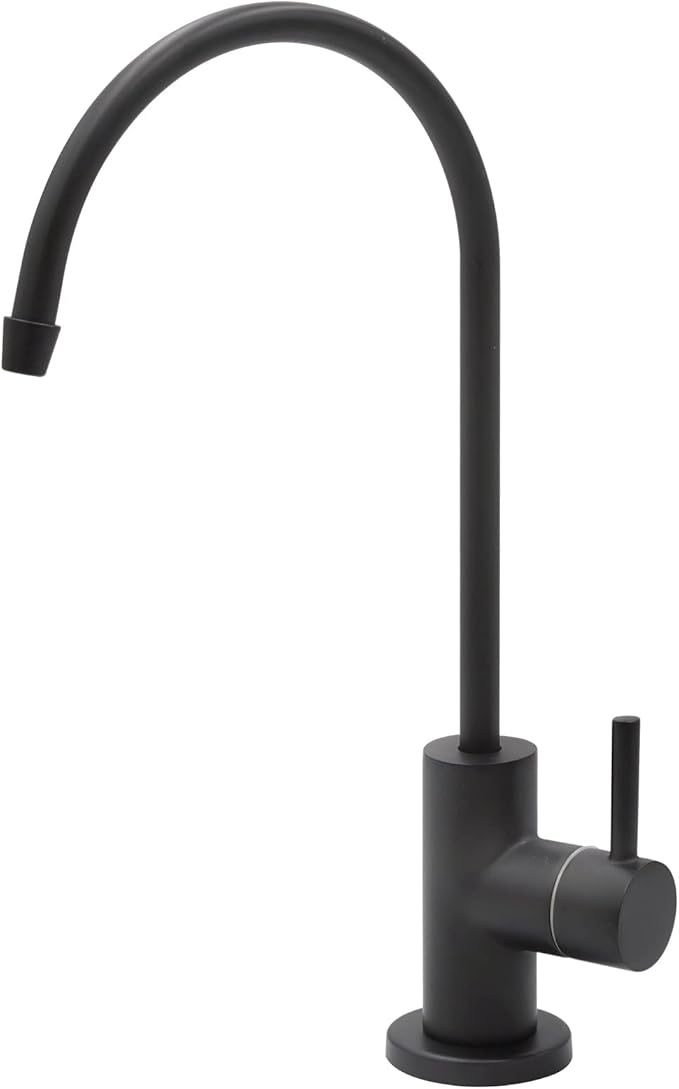 Express Water Modern Water Filter Faucet – Matte Black Faucet – 100% Lead-Free Drinking Water Faucet – Compatible with Reverse Osmosis Water Filtration Systems