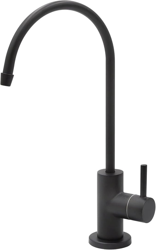 Express Water Modern Water Filter Faucet – Matte Black Faucet – 100% Lead-Free Drinking Water Faucet – Compatible with Reverse Osmosis Water Filtration Systems