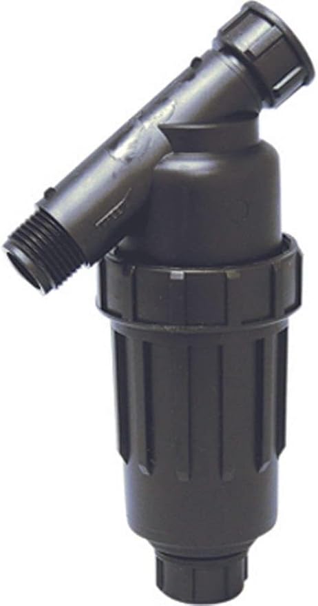 3/4" Drip Irrigation/Hydroponics Y Filter with 155 Mesh Screen - 3/4" FHT X 3/4" MHT Hose Thread Connections (3/4 Male x Female Swivel Hose Thread)