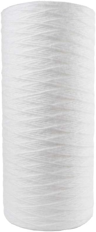 Clear Choice Sediment Water Filter 50 Micron 10 x 4.50" Water Filter Cartridge Replacement 10 inch RO System CW-50, 5599401 AP814, 2-Pk