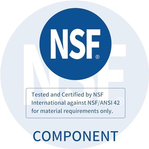 4 Packs of RV Inline/Marine Water Filter With Flexible Hose Protector, NSF Certified, Dedicated for Gardening, RVs, Campers, Trailer, Compatible with 40043 KDF Filter