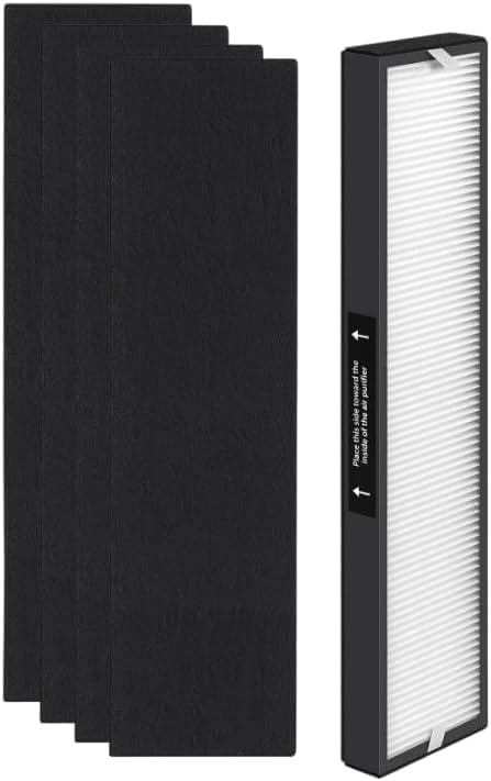 Nispira 182550 Filter Replacement Compatible with Bionaire BAP536UV-U Holmes HAP537UV / 2141139 Air Purifier, 1 Pack (HEPA + Carbon)