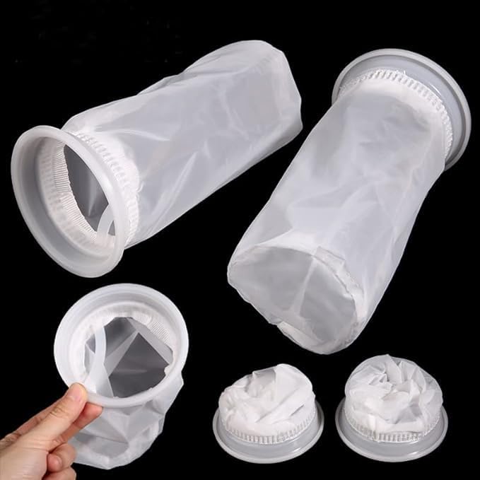 2Pcs IBC Nylon Filter Washable Venting Ton Barrel Cover Tote Tank Lid Garden Water Irragtation Filters Mesh IBC Ton Barrel Accessories, Suitable for Home and Garden