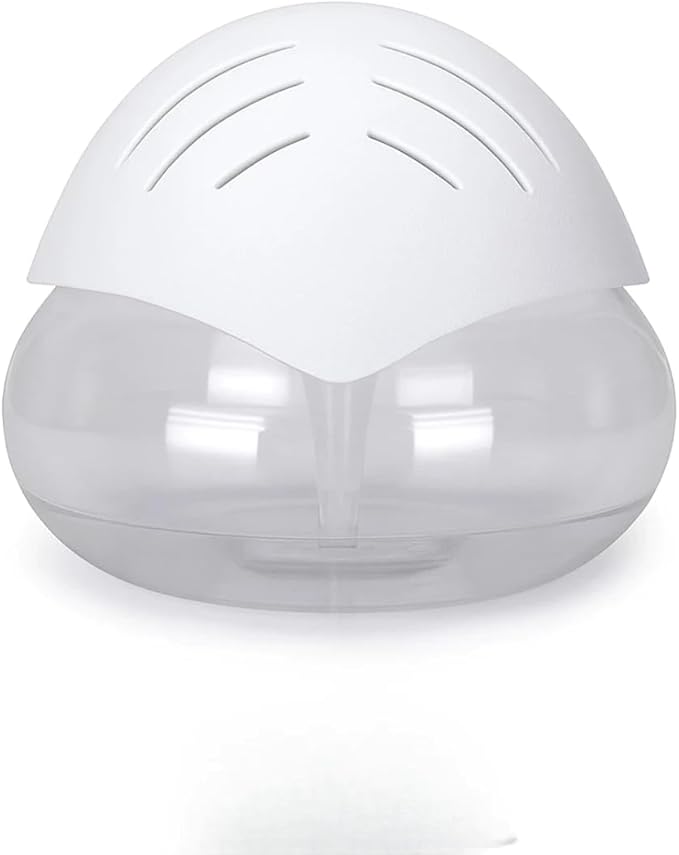 Air Purifier (White) - Water Filter Air Washer For Home and Office - Essential Oil Aroma Diffuser With LED Night light - Small Air Cleaner For Smoke and Pets (White)