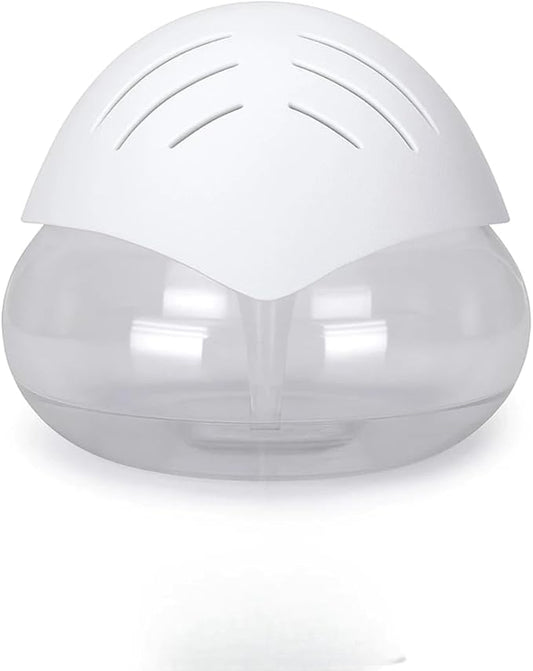 Air Purifier (White) - Water Filter Air Washer For Home and Office - Essential Oil Aroma Diffuser With LED Night light - Small Air Cleaner For Smoke and Pets (White)