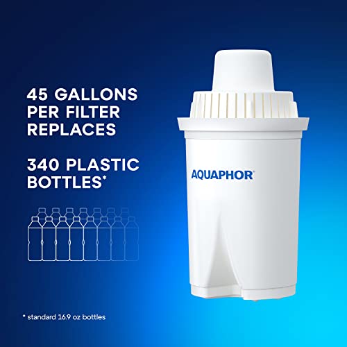 AQUAPHOR Water Filter Pitcher Ideal 7 Cup with 1 x B15 Filter - Dark Blue