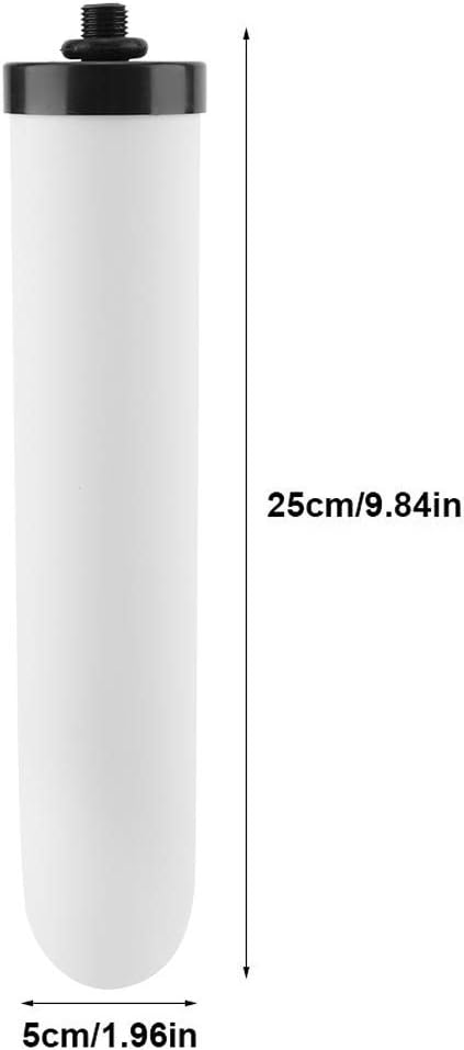 Ceramic Water Filter Element, with 1/4in Water Outlet Filtration System Purify Replacement Part Water Filters Candle Cartridge and Replacement House Dome Ceramic Filtration for Kitchen