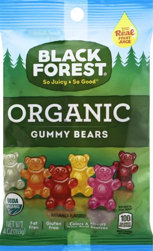 Black Forest Organic Gummy Bears, 4 Ounce