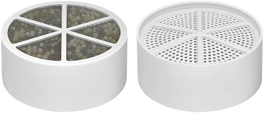 AWO 2 PACK Replacement Bathtub Water Filter Cartridge for Tub Compatible with Crystal Quest Bath Ball Cartridge,Multi Stage Filter for Softer Skin & Hair Reduces Chlorine & Harmful Substance