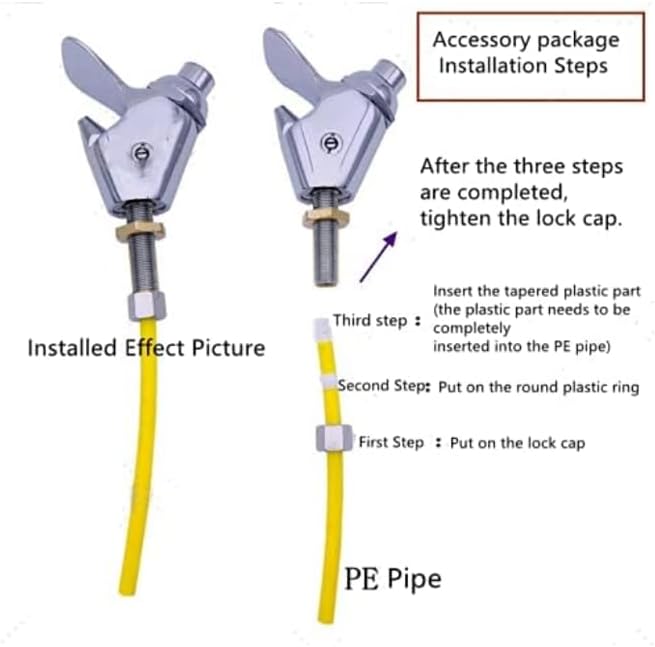 100% Lead-Free Drinking Fountain Faucet for Reverse Osmosis Water Filters, Public Outdoor Drinking Fountain Water Purifier Accessories Park School Drinking Water Tap