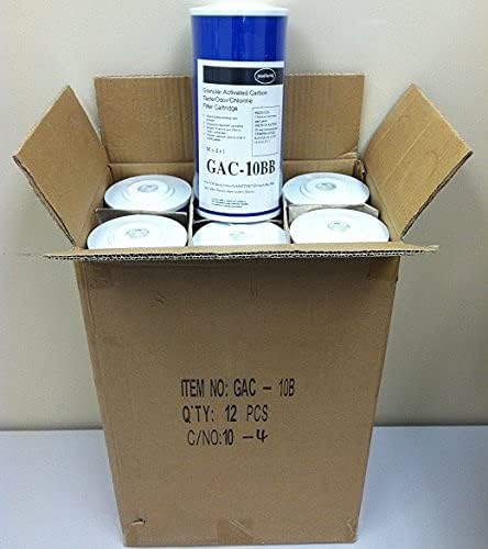 Bluonics 12-pack Carbon Water Filters GAC Granulated 4.5" x 10"