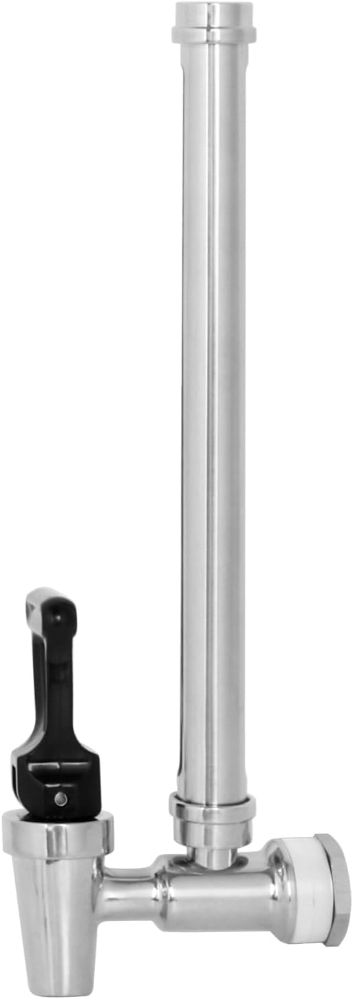 7 Inch 304 Stainless Steel Sight Glass Spigot Clear View Water Level with Red Floating Ball, Compatible with 1.5,2.25 Gallons Berkey, Doulton, Waterdrop, Purewell Gravity Water Filter(7 Inch)