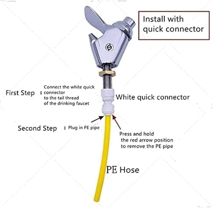 100% Lead-Free Drinking Fountain Faucet for Reverse Osmosis Water Filters, Public Outdoor Drinking Fountain Water Purifier Accessories Park School Drinking Water Tap