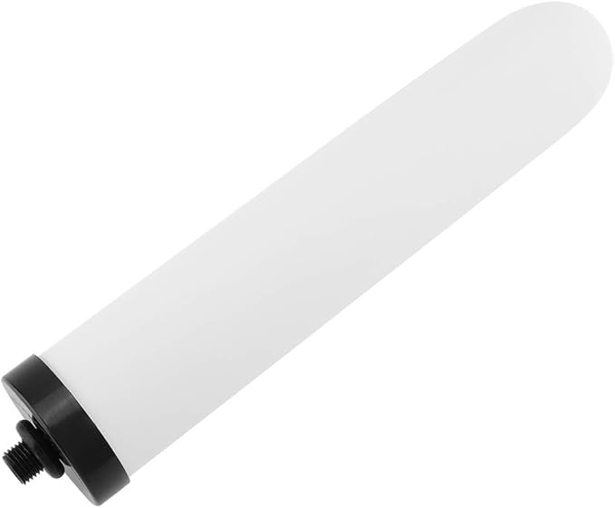Ceramic Water Filter Element, with 1/4in Water Outlet Filtration System Purify Replacement Part Water Filters Candle Cartridge and Replacement House Dome Ceramic Filtration for Kitchen
