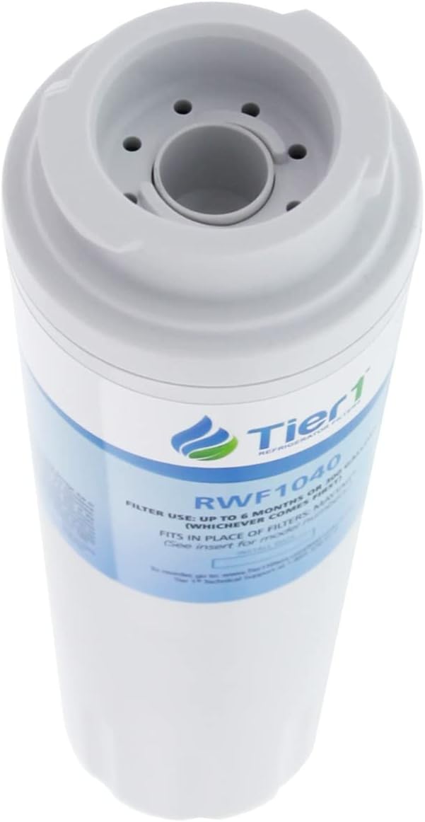 Tier1 UKF8001 Refrigerator Water Filter 6-pk | Replacement for Whirlpool Filter 4, EveryDrop EDR4RXD1, 4396395, Maytag UKF8001, FMM-2, UKF8001AXX-750, 469006, Fridge Filter