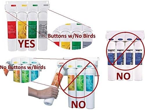 Watts Premier Bi-Annual RO Pure Plus 2-Pack Filtration Kit for 4 Stage Pure Plus/Zero Pure Plus Reverse Osmosis System, Push Button Water Filter Replacement, Sediment Filter, Carbon Pre-Filter