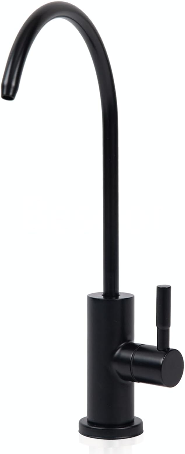 Reverse Osmosis Faucet, Filtered RO Drinking Water Faucet for Kitchen Sink, Non-Air Gap, 360-degree Rotation, Lead-Free, 304 Stainless Steel, Matte Black