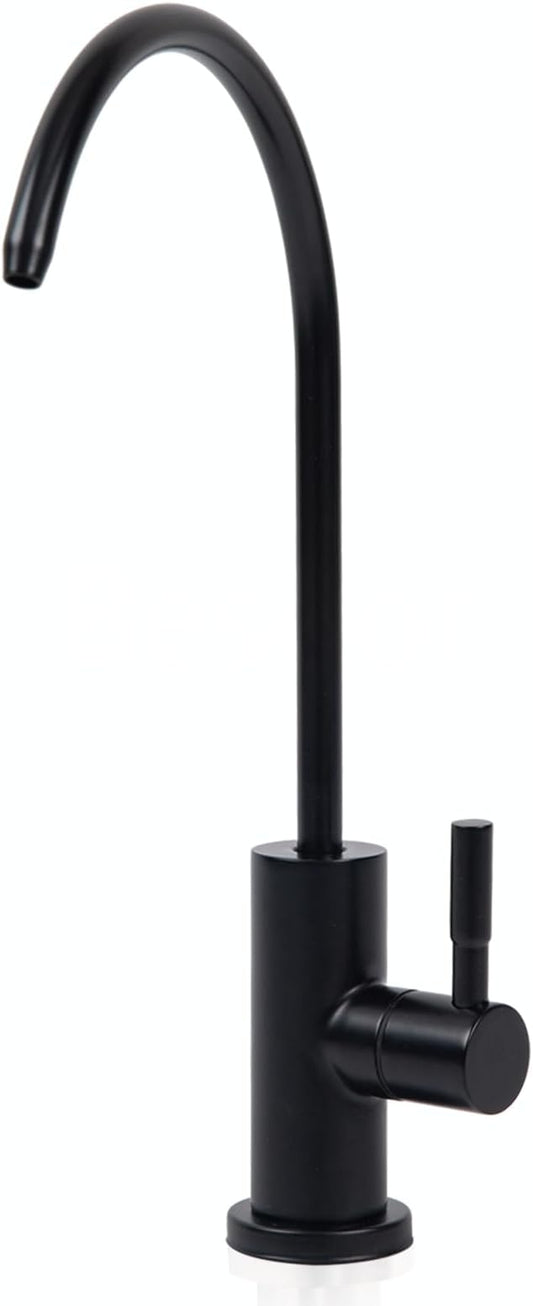 Reverse Osmosis Faucet, Filtered RO Drinking Water Faucet for Kitchen Sink, Non-Air Gap, 360-degree Rotation, Lead-Free, 304 Stainless Steel, Matte Black