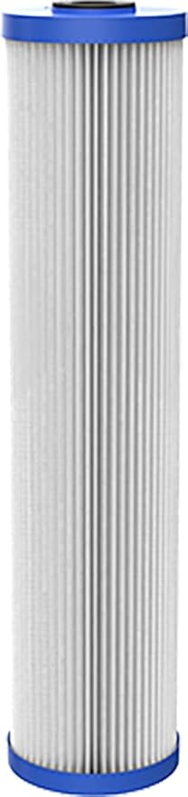 Pentair OMNIFilter RS6-20 Sediment Water Filter, 20-Inch, Whole House Heavy Duty Big Blue Pleated Replacement Cartridge, 20" x 4.5", White