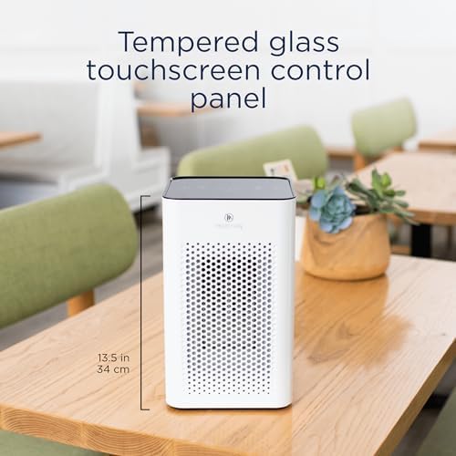 Medify MA-25 Air Purifier with True HEPA H13 Filter | 825 ft² Coverage in 1hr for Allergens, Smoke, Wildfires, Odors, Pollen, Pet Dander | Removal to 0.1 Microns | White, 1-Pack