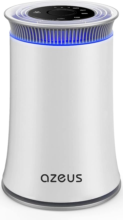 AZEUS Air Purifier for Home Pets Hair Dust in Bedroom Up Top 843 ft² H13 True HEPA Filter, 25db Filtration System Cleaner Odor Eliminators, Ozone Free, Remove 99.97% Dust Smoke VOCs