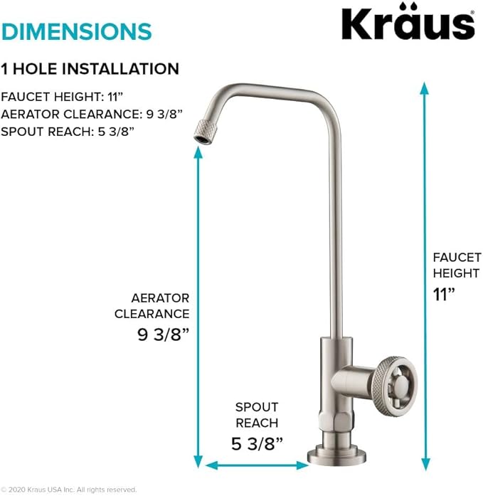 KRAUS Urbix 100% Lead-Free Kitchen Water Filter Faucet in Spot Free Stainless Steel, FF-101SFS