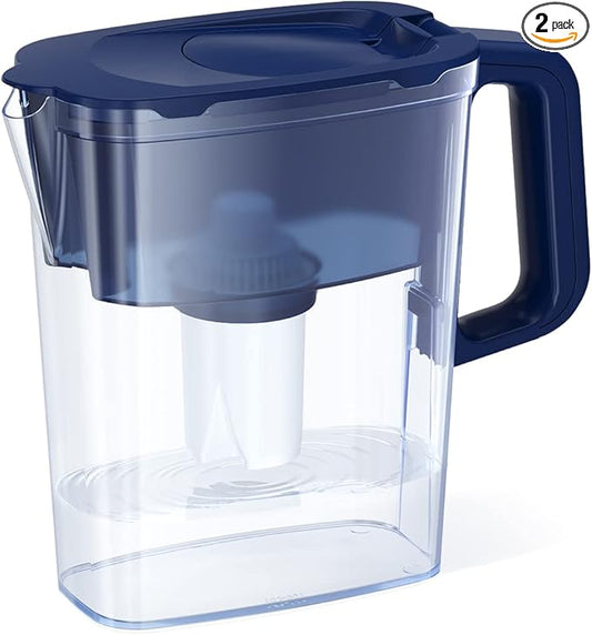 AQUAPHOR Water Filter Pitcher Compact 5 Cup with 1 x B15 Filter - Dark Blue