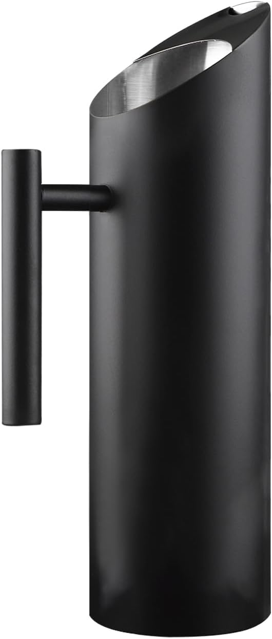 Stainless Steel Water Pitcher Carafe 53oz Polished Metal Pitcher Iced Coffee Pitcher Water Filter Pitcher for Cold Drinking by GWENBHMTOOL