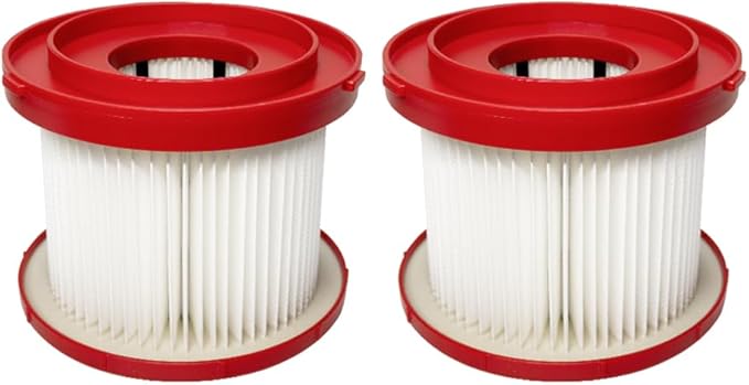 2 Pack 49-90-1900 Replacement HEPA Filter Compatible With Milwaukee Vacuum, Shop Vac Filter, M18 Cordless Wet Dry Vacuum 0780-20 0880-20