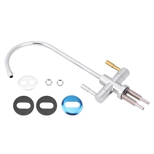 Double Holes Sink Faucet Tap Drinking Water Filter 2-Handle Kitchen Sink Faucet Chrome Reverse Osmosis