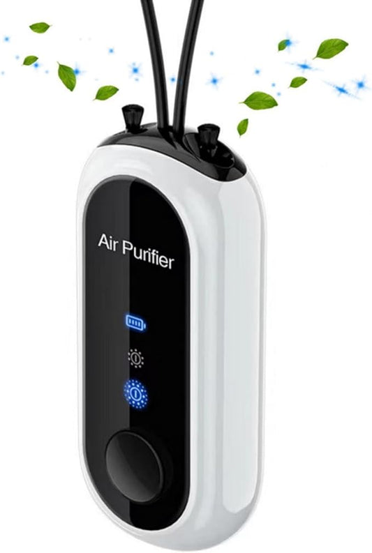 Wearable Negative Ion,Portable Negative Ion Generator Necklace for Purifying Around the Body Smoke,Peculiar Smell, Shape Fashion and for Party,Sports,Outdoor,Home Mini Anion