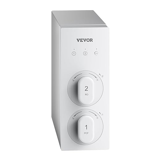 VEVOR Reverse Osmosis System, 400 GPD 8-stage Tankless Reverse Osmosis Water Filter, Certified Under Sink Water Filtration System, 2:1 Pure to Drain, Reduces TDS, Lead, Chlorine, Bad Taste, Odor