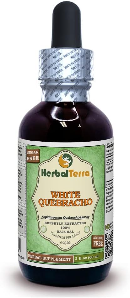White Quebracho (Aspidosperma Quebracho-Blanco) Glycerite, Dried Bark Powder Alcohol-Free Liquid Extract 2 oz