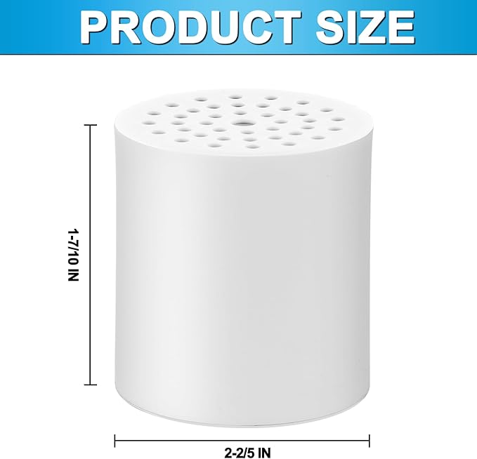 【UPGRADED】6 Pack 20 Stage Shower Filter Replacement Shower Cartridge Filter with Vitamin C Shower Head Replacement for Hard Water by Cenipar