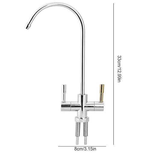 Double Holes Sink Faucet Tap Drinking Water Filter 2-Handle Kitchen Sink Faucet Chrome Reverse Osmosis