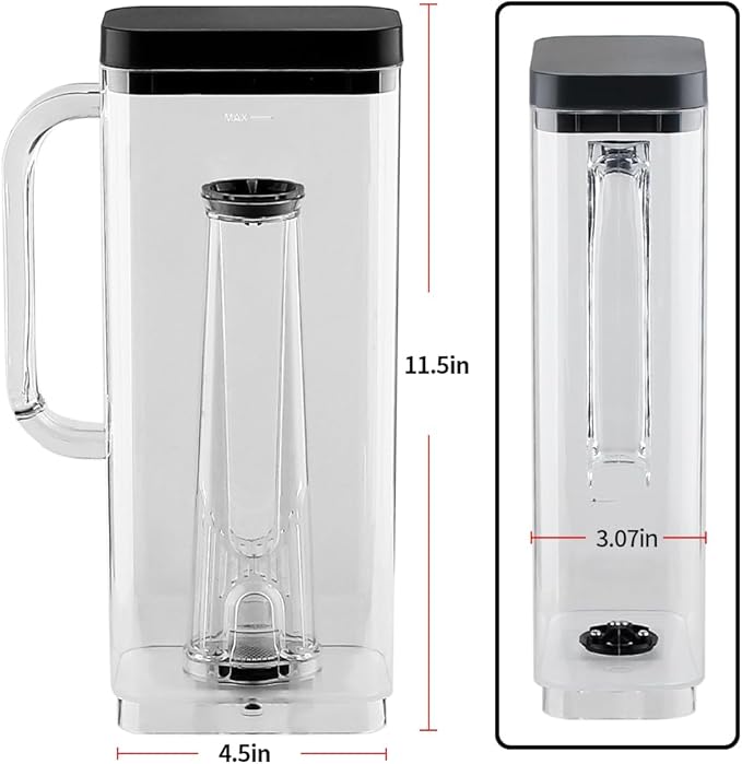 Anbige Replacement Parts 66oz Water Reservoir with Filter Holder and 6 charcoal Water Filters,Compatible with Keurig K-Supreme Single Serve K-Cup Pod Coffee Makers