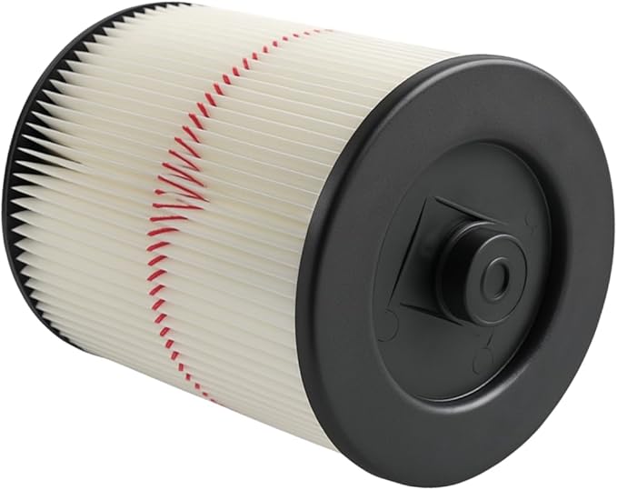 Nispira 9-17816 17816 Red Stripe Replacement HEPA Filter for Craftsman Craftsman Shop Vac Wet/Dry Vacuum 5/6/8/12/16/32 Gallon Larger, 4 Pack