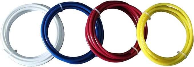 Huining 4 Pack Water Pipe for Reverse Osmosis Membrane Residential RO Membrane Water Filter Cartrige Replacement for 5-Stage Home Drinking Water Filtration System Household Water Purifier