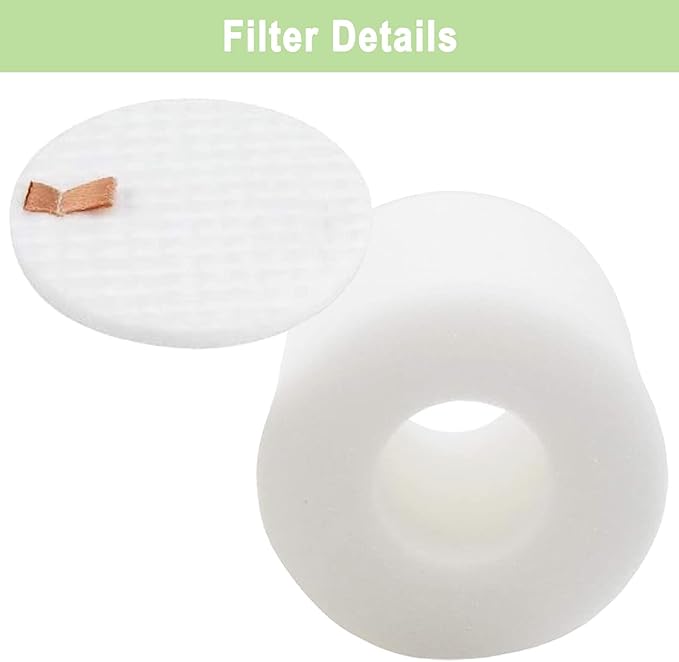 6 Pack IQ Base Pre-Motor Foam Replacement Filters for Shark IQ R101AE RV1001AE AV912S AV1010AE RV1000 AV970 AV993 AV1002AE Shark AI AV2501S AV2501AE RV2502AE RV2520AOUS Robot Vacuum Cleaner