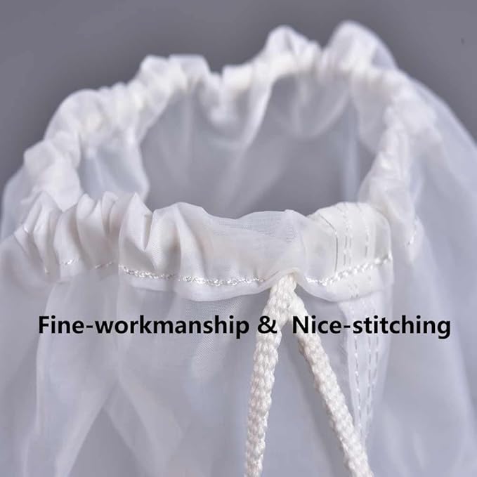 12"x18" Nylon Mesh Strainer Bags for Almond Nut Milk, Greek Yogurt, Home Beer Wine Brewing 180 Micron