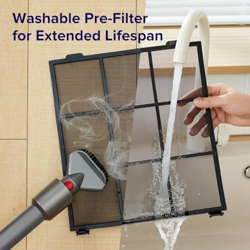 LEVOIT Vital 100S-P Replacement Filter, Genuine Air Purifier Filters, Supports HEPA Sleep Mode, High-Efficiency Activated Carbon for Removal of Smoke, Odor, Allergens, Pollen, Vital 100S-RF, 1 Pack