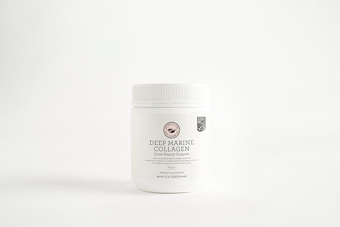 The Beauty Chef Deep Marine Collagen Inner Beauty Support Peach – Marine Collagen Drink for Skin Elasticity, Hydration & Gut Health – 500ml