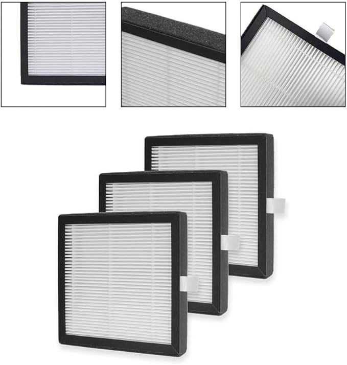 3PC Replacement HEPA Filters, For Afloia For Q7 Air Purifier Dehumidifier 2-in-1 System, For Captures Dust Particles And Pet Dander