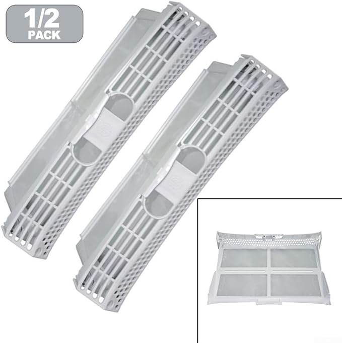 01000435 Dryer Lint Filter Fit For BOSCH Tumble/Condenser/Heat Pump Dryer And Washing Machine, Fit For Siemens, Fit For Neff, fit For Constructa E.g, Reolace#652184 00652184 01000435(2pcs)
