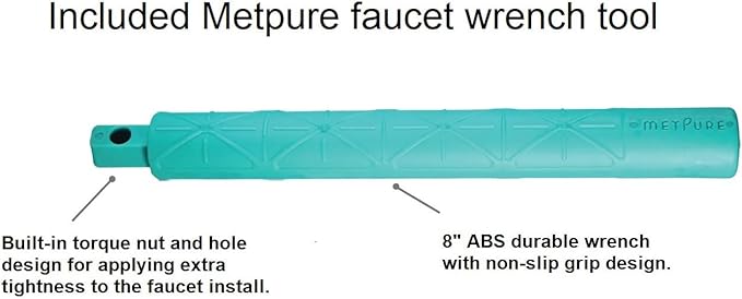 Non-airgap RO Faucet Reverse Osmosis Drinking Water Filtration System Water Dispenser Spout (Antique Wine). Vase Style with Faucet Wrench RO-FW148. NSF Certified.